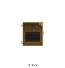 Ресницы Dark chocolate Le Maitre "Bronze" 6 линий B 0.07 MIX 4-6 мм