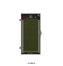 Ресницы Deep green Le Maitre "Caprice" 6 линий C+ 0.10 MIX 10-14 мм