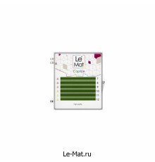 Ресницы Deep green Le Maitre "Caprice" 6 линий C+ 0.10 MIX 10-14 мм