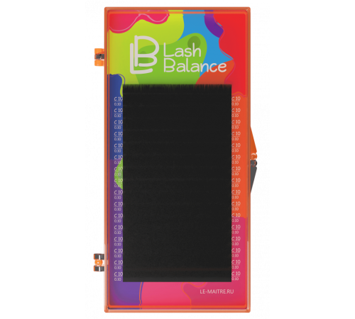 Ресницы черные Le Maitre "Lash Balance" 16 линий C+ 0.07 10 мм Ресницы черные Le Maitre "Lash Balance" 16 линий C+ 0.07 10 мм
