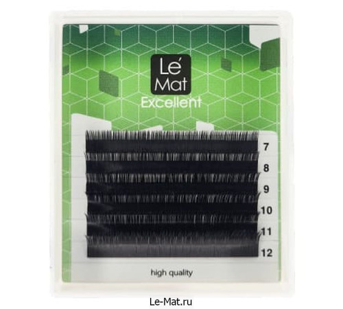 Ресницы черные Le Maitre "Excellent" 6 линий B 0.10 MIX 7-12 мм Ресницы черные Le Maitre "Excellent" 6 линий B 0.10 MIX 7-12 мм