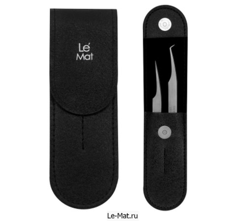 Чехол Le Maitre Tissue для 2х пинцетов Click Flip Black Чехол Le Maitre Tissue для 2х пинцетов Click Flip Black