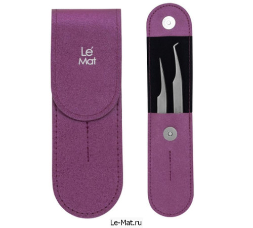 Чехол Le Maitre Tissue для 2х пинцетов Click Flip Purple