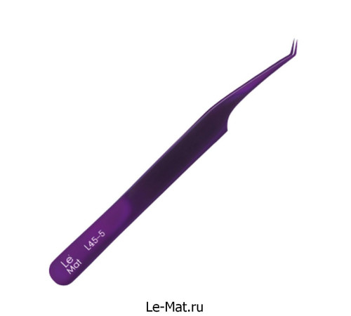 Пинцет профессиональный Le Maitre "Expert" Amethyst L 45-5 Пинцет профессиональный Le Maitre "Expert" Amethyst L 45-5