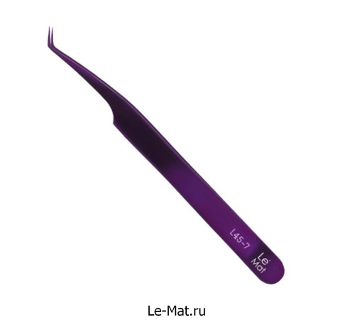 Пинцет профессиональный Le Maitre "Expert" Amethyst L 45-7 Пинцет профессиональный Le Maitre "Expert" Amethyst L 45-7