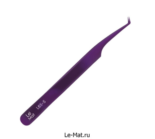 Пинцет профессиональный Le Maitre "Expert" Amethyst L 65-5 Пинцет профессиональный Le Maitre "Expert" Amethyst L 65-5