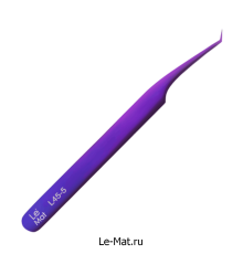 Пинцет профессиональный Le Maitre "Expert" BLUE-PURPLE L 45-5