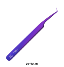 Пинцет профессиональный Le Maitre "Expert" BLUE-PURPLE L 65-5
