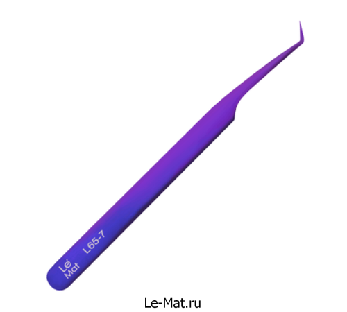 Пинцет профессиональный Le Maitre "Expert" BLUE-PURPLE L 65-7 Пинцет профессиональный Le Maitre "Expert" BLUE-PURPLE L 65-7