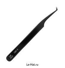 Пинцет профессиональный Le Maitre "Expert" Obsidian L 65-5