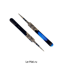 Пинцет профессиональный Le Maitre "Professionnel" Laser "Agate Folk" H-2