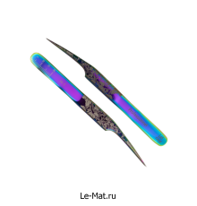 Пинцет профессиональный Le Maitre "Professionnel" Laser "Mirage Folk" H-1