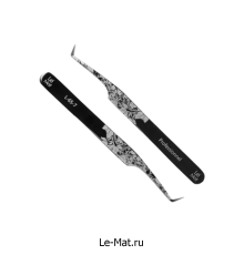 Пинцет профессиональный Le Maitre "Professionnel" Laser "Black Folk" L 65-7