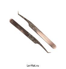 Пинцет профессиональный Le Maitre "Professionnel" Laser "Rose Gold Folk" L 45-7