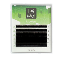 Ресницы черные Le Maitre "Excellent" 6 линий B 0.10 Mix 7-12 мм