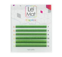 Ресницы зеленые Le Maitre «Caprice» 6 линий изгиб M